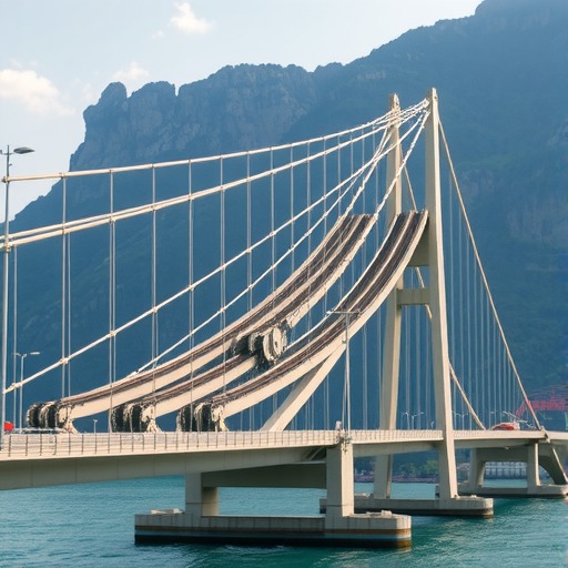 纵坡双幅转体桥梁高空转体完工 通车技术突破助城发展-北斗天枢精创有限公司(图1)