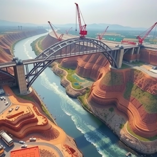 国内首次整跨架设100米钢箱梁创新工艺突破黄河大桥建设难题-辰飞雨天枢精创(图1)