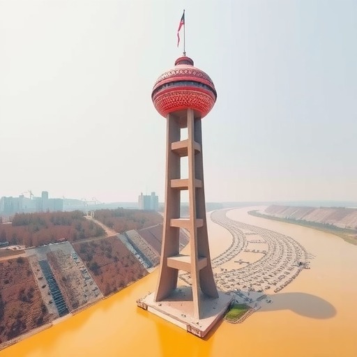 安罗高速黄河特大桥主塔创新绿色建造技术-辰飞雨天枢精创(图1)