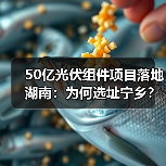 50亿光伏组件项目落地湖南:为何选址宁乡?(图2) 50亿光伏组件项目落地湖南:为何选址宁乡?(图2)