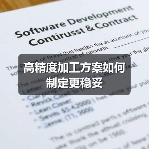 高精度加工方案如何制定?关键步骤详解-辰飞雨天枢精创(图2) 高精度加工方案如何制定更稳妥