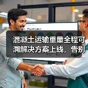 混凝土运输重量全程可溯解决方案上线,告别重量争议(图1) 混凝土运输重量全程可溯解决方案上线,告别重量争议(图1)