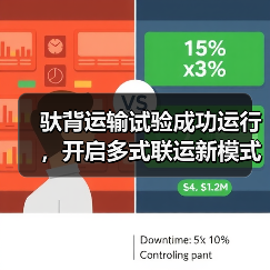 驮背运输试验成功运行，开启多式联运新模式（图1）