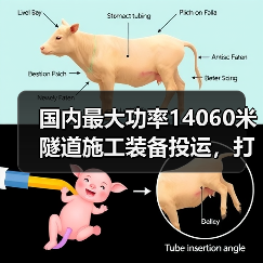 国内最大功率14060米隧道施工装备投运,打破世界纪录(图1) 国内最大功率14060米隧道施工装备投运,打破世界纪录(图1)