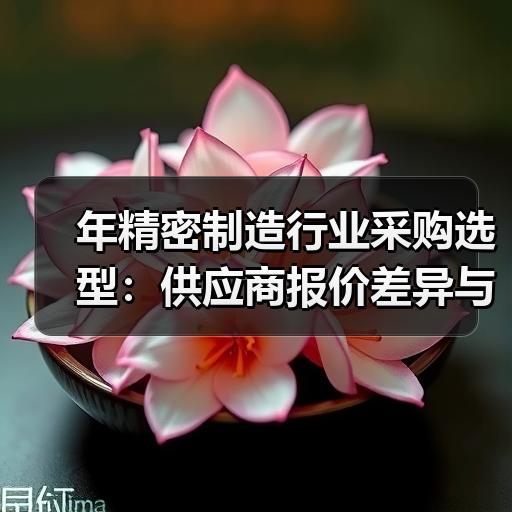 年精密制造行业采购选型：供应商报价差异与判断标准解析